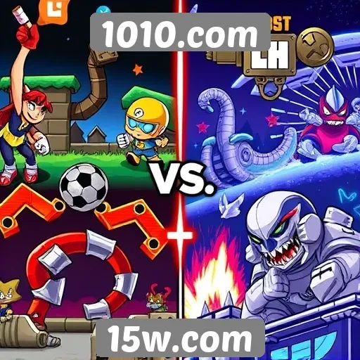 Comparação entre jogos clássicos e novos no 1010.com